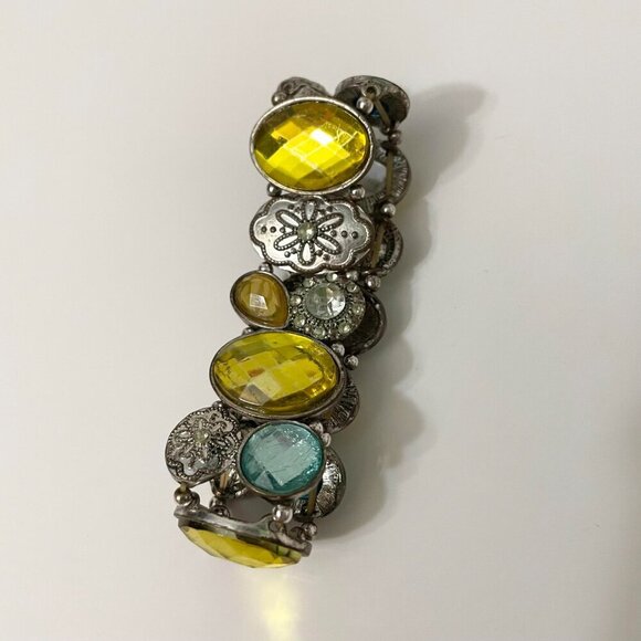 Vintage Elastic Bracelet 8 Inch Long Jewelry - Picture 12 of 16